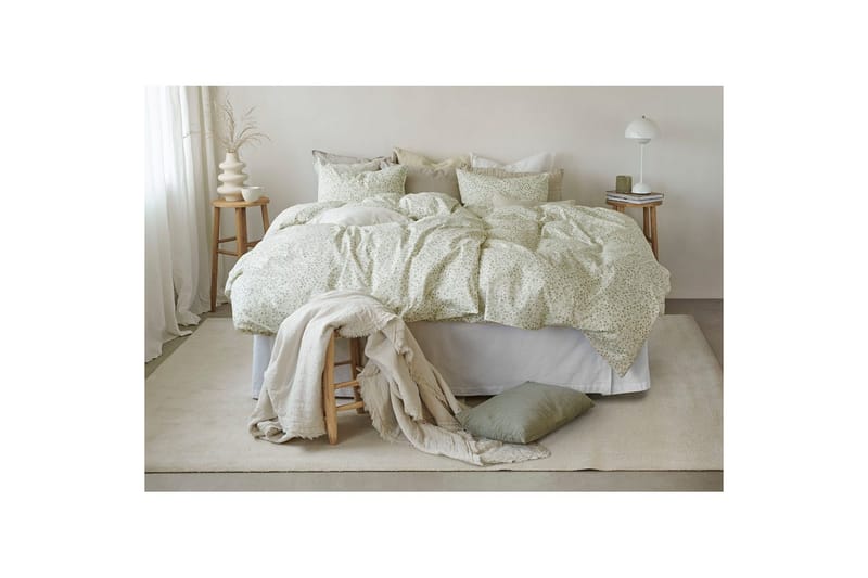 Dynetrekksett Enkeltseng 2-Dels Hedda - Grønn - Tekstiler & tepper - Sengetøy - Sengesett