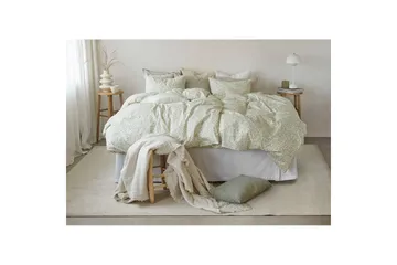 Dynetrekksett Enkeltseng 2-Dels Hedda - Grønn - Tekstiler & tepper - Sengetøy - Sengesett