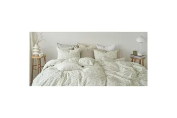 Dynetrekksett Enkeltseng 2-Dels Hedda - Grønn - Tekstiler & tepper - Sengetøy - Sengesett