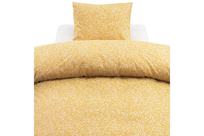 Dynetrekksett Enkeltseng 2-Dels Hedda - Gul - Tekstiler & tepper - Sengetøy - Sengesett