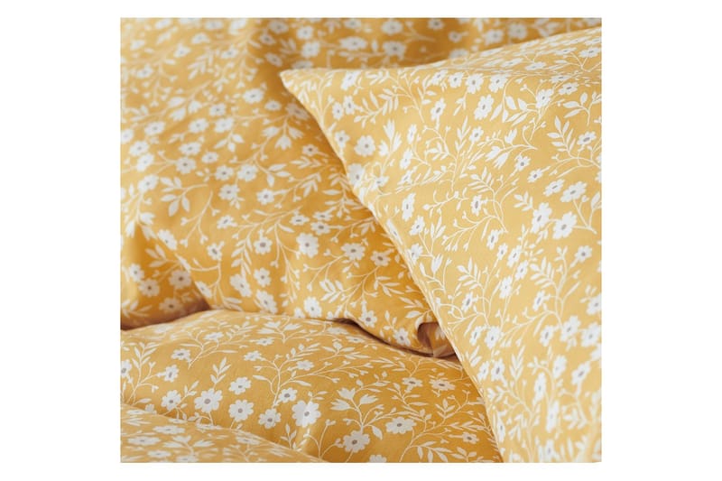 Dynetrekksett Enkeltseng 2-Dels Hedda - Gul - Tekstiler & tepper - Sengetøy - Sengesett