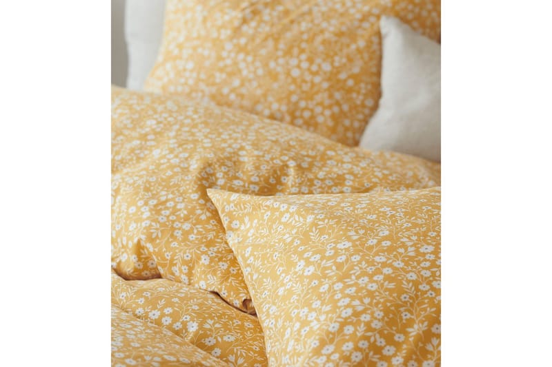 Dynetrekksett Enkeltseng 2-Dels Hedda - Gul - Tekstiler & tepper - Sengetøy - Sengesett