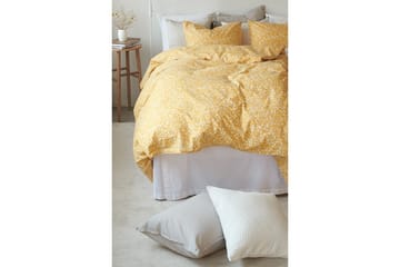 Dynetrekksett Enkeltseng 2-Dels Hedda - Gul - Tekstiler & tepper - Sengetøy - Sengesett