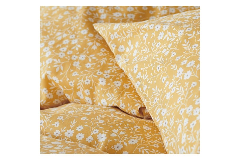 Dynetrekksett Enkeltseng 2-Dels Hedda - Gul - Tekstiler & tepper - Sengetøy - Sengesett