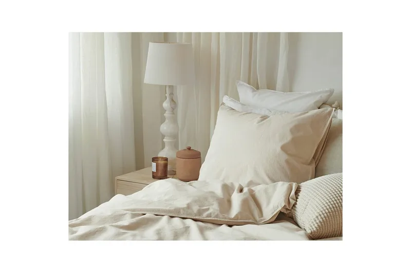 Dynetrekksett Enkeltseng 2-Dels Humble - Beige - Tekstiler & tepper - Sengetøy - Sengesett