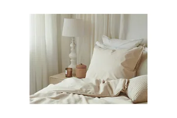 Dynetrekksett Enkeltseng 2-Dels Humble - Beige - Tekstiler & tepper - Sengetøy - Sengesett