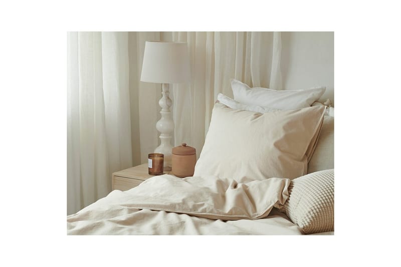 Dynetrekksett Enkeltseng 2-Dels Humble - Beige - Tekstiler & tepper - Sengetøy - Sengesett