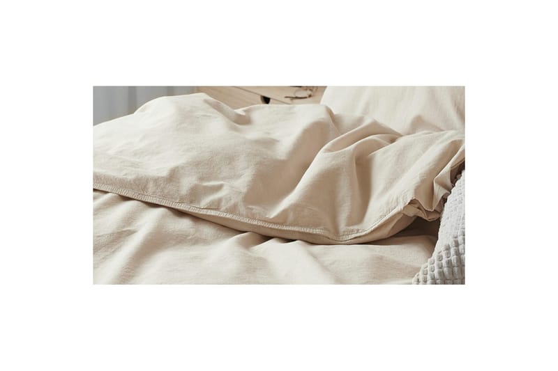 Dynetrekksett Enkeltseng 2-Dels Humble - Beige - Tekstiler & tepper - Sengetøy - Sengesett