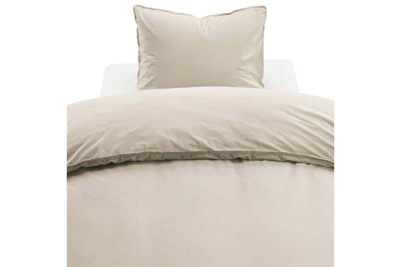 Dynetrekksett Enkeltseng 2-Dels Humble - Beige - Tekstiler & tepper - Sengetøy - Sengesett