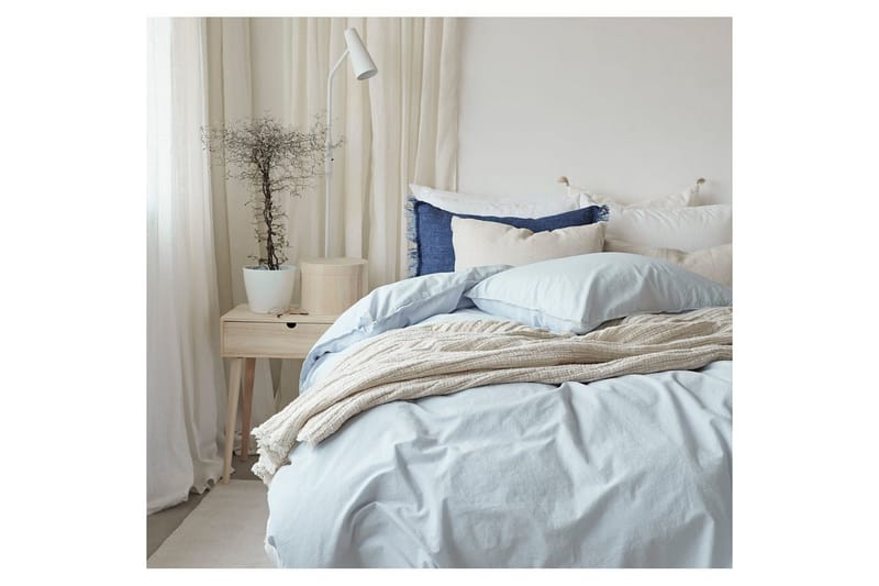 Dynetrekksett Enkeltseng 2-Dels Humble - Blå - Tekstiler & tepper - Sengetøy - Sengesett