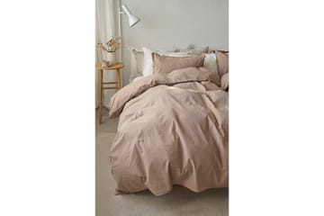 Dynetrekksett Enkeltseng 2-Dels Humble - Brun - Tekstiler & tepper - Sengetøy - Sengesett