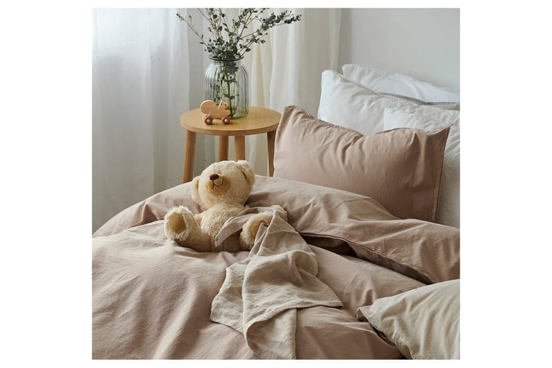 Dynetrekksett Enkeltseng 2-Dels Humble - Brun - Tekstiler & tepper - Sengetøy - Sengesett