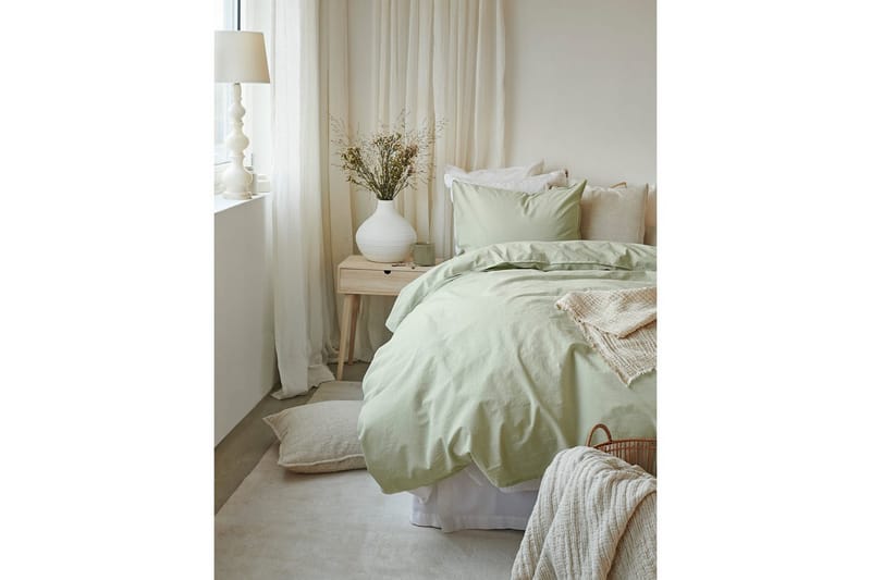 Dynetrekksett Enkeltseng 2-Dels Humble - Grønn - Tekstiler & tepper - Sengetøy - Sengesett