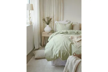 Dynetrekksett Enkeltseng 2-Dels Humble - Grønn - Tekstiler & tepper - Sengetøy - Sengesett