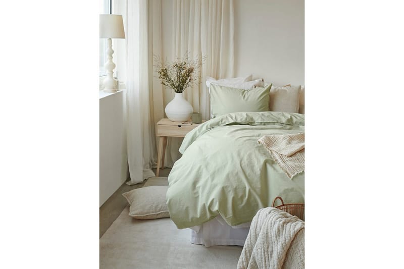 Dynetrekksett Enkeltseng 2-Dels Humble - Grønn - Tekstiler & tepper - Sengetøy - Sengesett