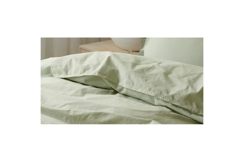 Dynetrekksett Enkeltseng 2-Dels Humble - Grønn - Tekstiler & tepper - Sengetøy - Sengesett