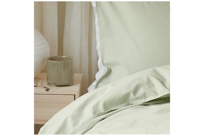 Dynetrekksett Enkeltseng 2-Dels Humble - Grønn - Tekstiler & tepper - Sengetøy - Sengesett