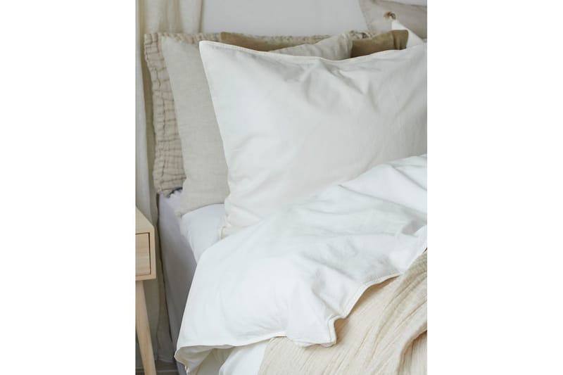 Dynetrekksett Enkeltseng 2-Dels Humble - Hvit - Tekstiler & tepper - Sengetøy - Sengesett
