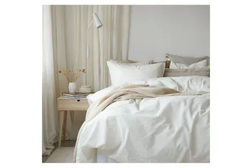 Dynetrekksett Enkeltseng 2-Dels Humble - Hvit - Tekstiler & tepper - Sengetøy - Sengesett