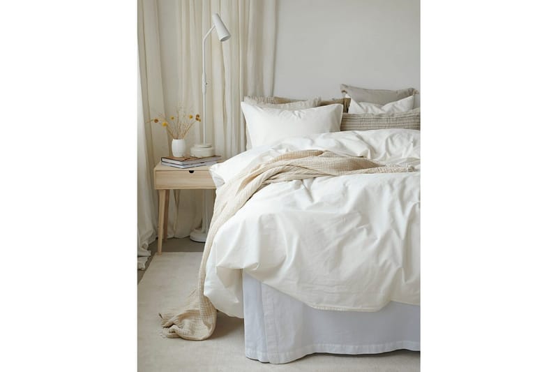 Dynetrekksett Enkeltseng 2-Dels Humble - Hvit - Tekstiler & tepper - Sengetøy - Sengesett