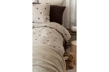 Dynetrekksett Enkeltseng 2-Dels Humla Sand - Tekstiler & tepper - Sengetøy - Sengesett