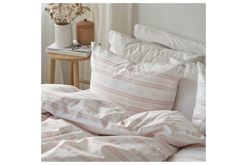 Dynetrekksett Enkeltseng 2-Dels Inka Rosa - Tekstiler & tepper - Sengetøy - Sengesett