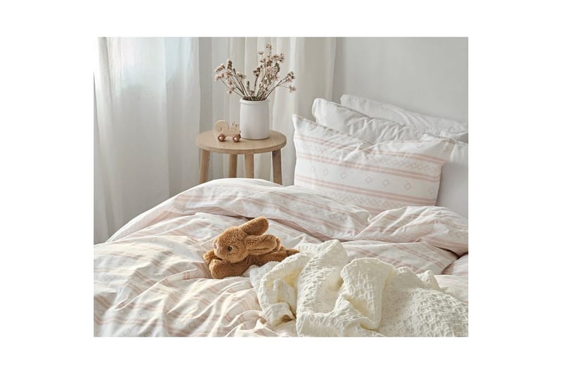 Dynetrekksett Enkeltseng 2-Dels Inka Rosa - Tekstiler & tepper - Sengetøy - Sengesett