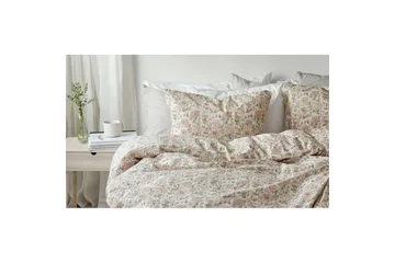 Dynetrekksett Enkeltseng 2-Dels Irma Flower Rosa - Tekstiler & tepper - Sengetøy - Sengesett