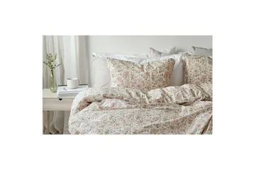 Dynetrekksett Enkeltseng 2-Dels Irma Flower Rosa - Tekstiler & tepper - Sengetøy - Sengesett