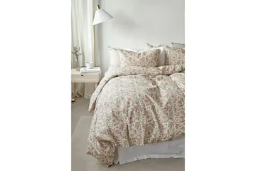 Dynetrekksett Enkeltseng 2-Dels Irma Flower Rosa - Tekstiler & tepper - Sengetøy - Sengesett