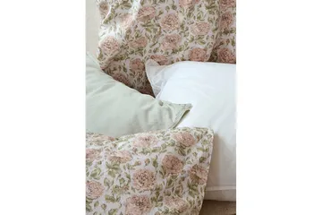 Dynetrekksett Enkeltseng 2-Dels Irma Flower Rosa - Tekstiler & tepper - Sengetøy - Sengesett