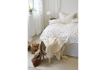 Dynetrekksett Enkeltseng 2-Dels John Beige - Tekstiler & tepper - Sengetøy - Sengesett