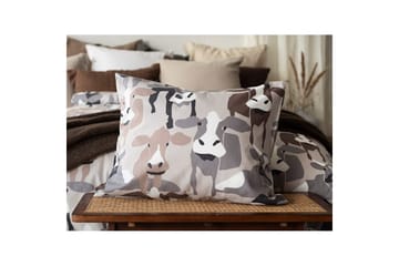 Dynetrekksett Enkeltseng 2-Dels Kossor Sand - Tekstiler & tepper - Sengetøy - Sengesett