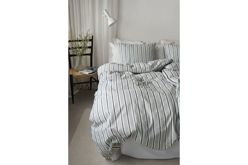 Dynetrekksett Enkeltseng 2-dels Sunnan Rand - Grønn - Tekstiler & tepper - Sengetøy - Sengesett