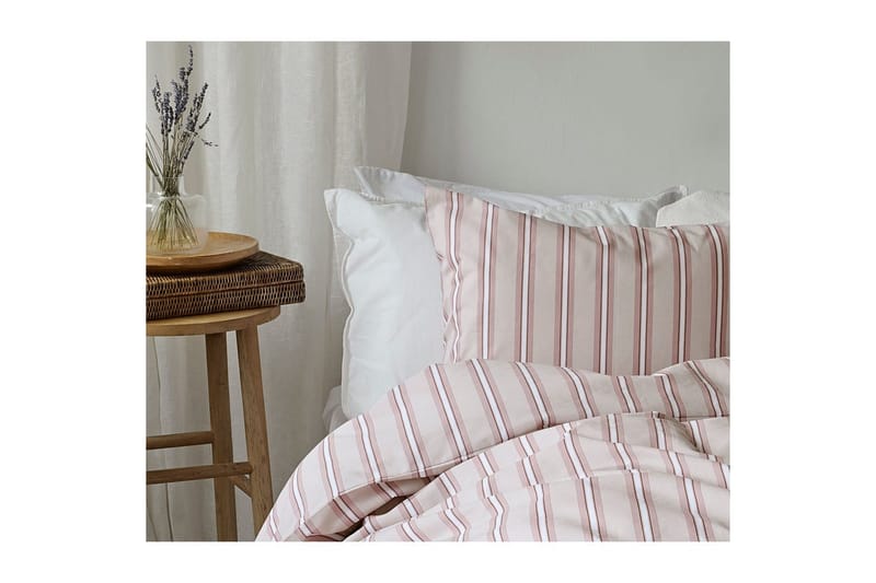 Dynetrekksett Enkeltseng 2-dels Sunnan Rand - Rosa - Tekstiler & tepper - Sengetøy - Sengesett