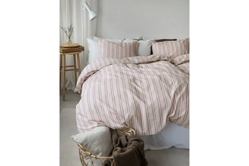 Dynetrekksett Enkeltseng 2-dels Sunnan Rand - Rosa - Tekstiler & tepper - Sengetøy - Sengesett