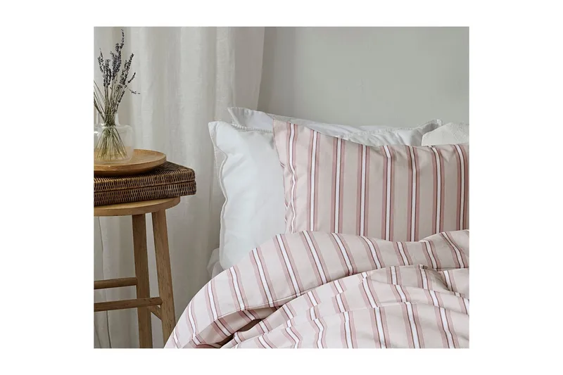 Dynetrekksett Enkeltseng 2-dels Sunnan Rand - Rosa - Tekstiler & tepper - Sengetøy - Sengesett