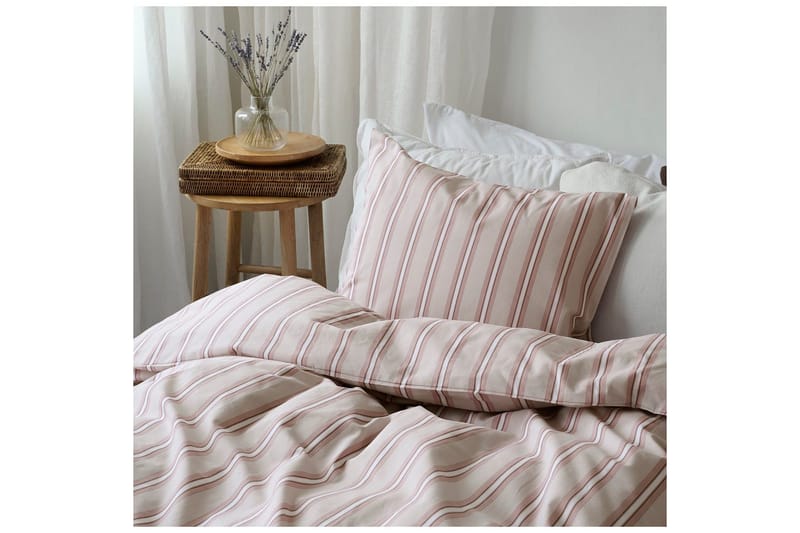 Dynetrekksett Enkeltseng 2-dels Sunnan Rand - Rosa - Tekstiler & tepper - Sengetøy - Sengesett