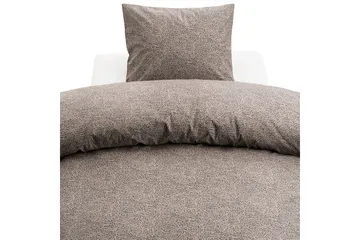 Dynetrekksett Enkeltseng 2-dels Sylvi - Brun - Tekstiler & tepper - Sengetøy - Sengesett