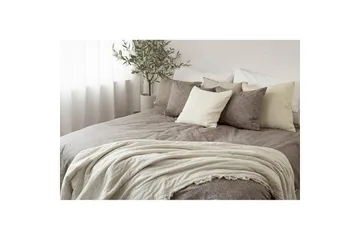 Dynetrekksett Enkeltseng 2-dels Sylvi - Brun - Tekstiler & tepper - Sengetøy - Sengesett