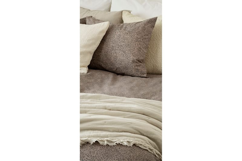 Dynetrekksett Enkeltseng 2-dels Sylvi - Brun - Tekstiler & tepper - Sengetøy - Sengesett