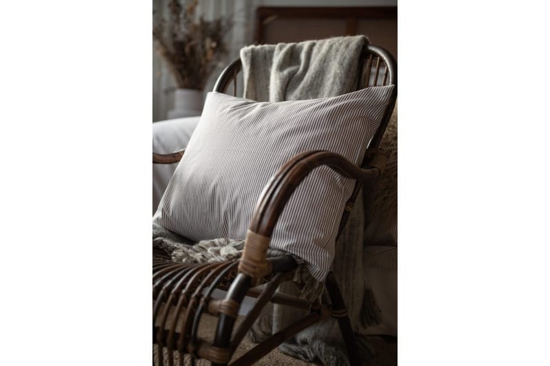 Dynetrekksett Enkeltseng 2-dels Thelma Stripe - Brun - Tekstiler & tepper - Sengetøy - Sengesett