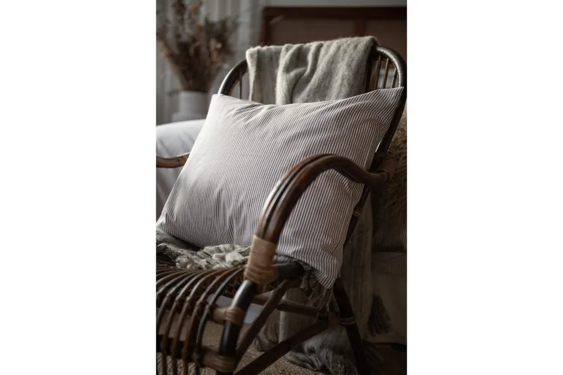 Dynetrekksett Enkeltseng 2-dels Thelma Stripe - Brun - Tekstiler & tepper - Sengetøy - Sengesett