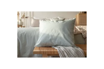 Dynetrekksett Enkeltseng 2-dels Thelma Stripe - Grønn - Tekstiler & tepper - Sengetøy - Sengesett