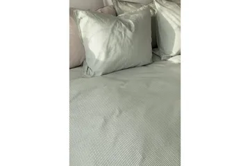 Dynetrekksett Enkeltseng 2-dels Thelma Stripe - Grønn - Tekstiler & tepper - Sengetøy - Sengesett