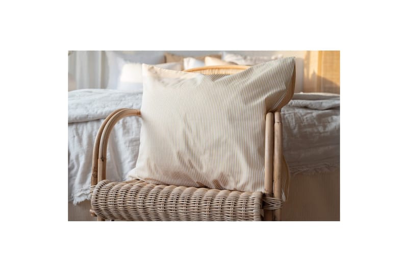 Dynetrekksett Enkeltseng 2-dels Thelma Stripe - Gul - Tekstiler & tepper - Sengetøy - Sengesett