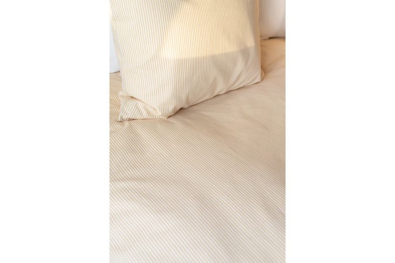 Dynetrekksett Enkeltseng 2-dels Thelma Stripe - Gul - Tekstiler & tepper - Sengetøy - Sengesett