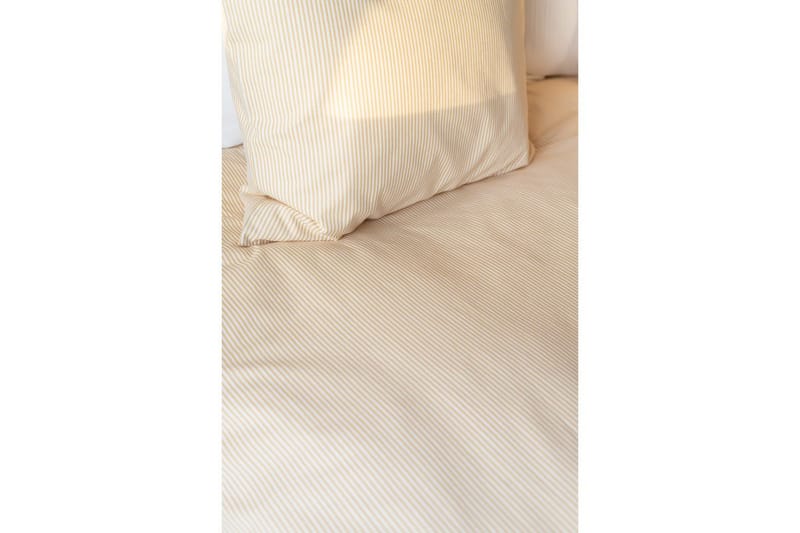 Dynetrekksett Enkeltseng 2-dels Thelma Stripe - Gul - Tekstiler & tepper - Sengetøy - Sengesett