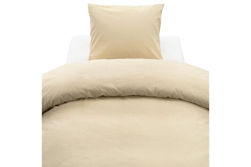 Dynetrekksett Enkeltseng 2-dels Thelma Stripe, Gul