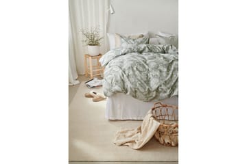 Dynetrekksett Enkeltseng 2-dels Tilly - Grønn - Tekstiler & tepper - Sengetøy - Sengesett